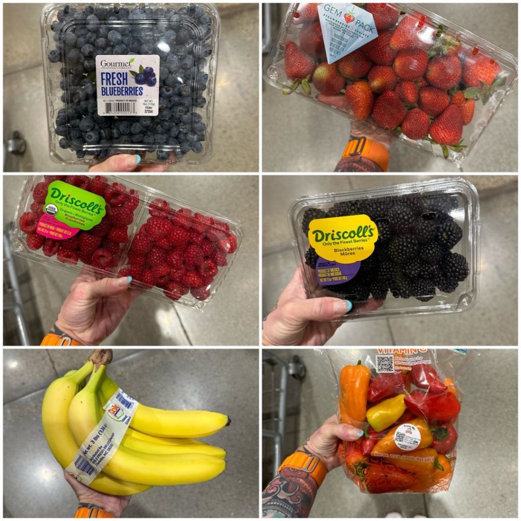 healthy grocery haul