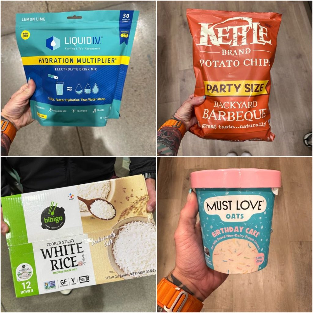 healthy grocery haul